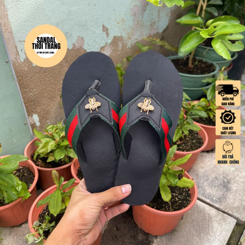 Dép cặp nam nữ, SANDALTHOITRANG Dép sandal nữ quai ngang và Dép nam quai kẹp, [ẢNH THẬT 100%] full size 30-44