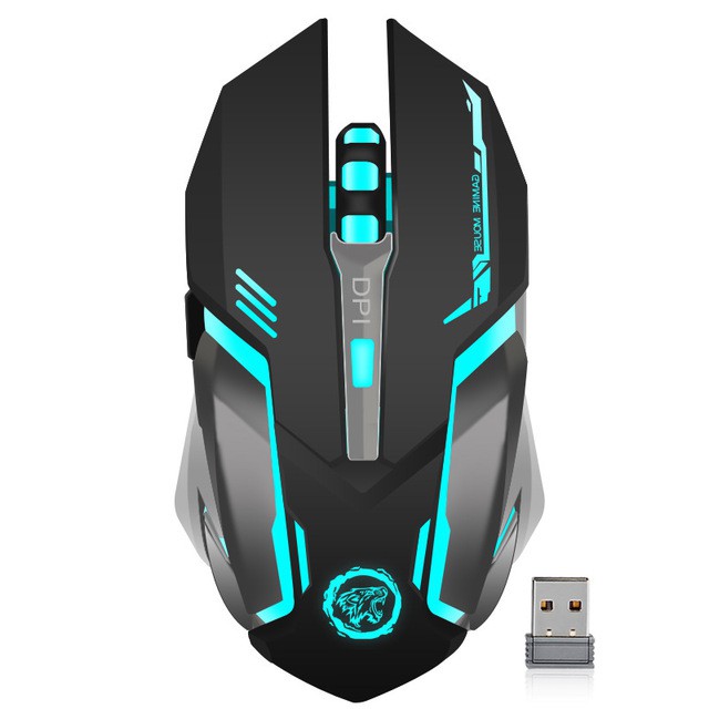 Chuột Gaming Azzor Không Dây 7 MàU 2000 DPI - D9 RGB