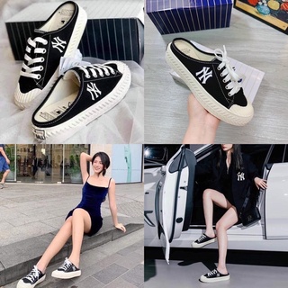 [CÓ SẴN-AUTH] GIÀY SỤC MULE MLB ĐEN