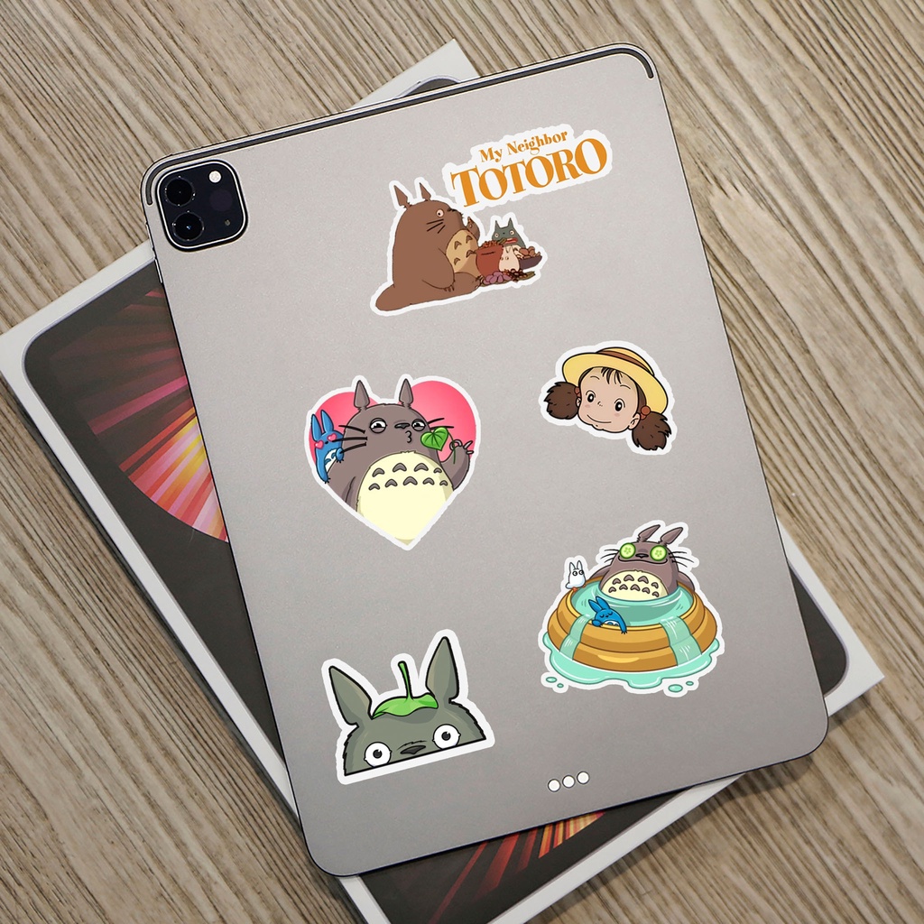 Sticker TOTORO Chống Nước - Sticker Dán Laptop, Điện Thoại, Đàn Guitar, Mũ Bảo Hiểm, Vali