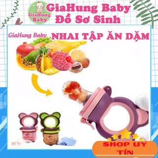 Túi nhai ăn dặm 3 núm thay thế💖𝑭𝑹𝑬𝑬𝑺𝑯𝑰𝑷💖Túi nhai Kichilachi chống hóc Nhật Bản cho bé,Túi nhai ăn dặm cho bé
