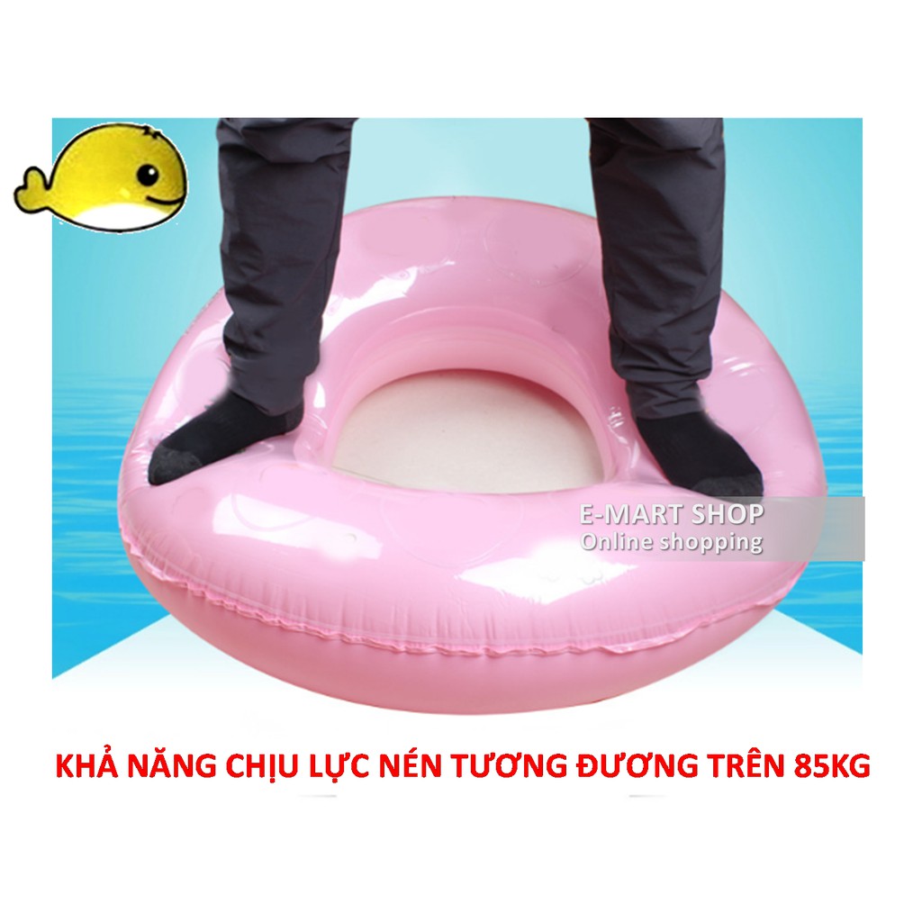 Phao Bơi Tròn Cho Bé Đường Kính 50cm (LOẠI DÀY 0.18mm) (Giao màu ngẫu nhiên)