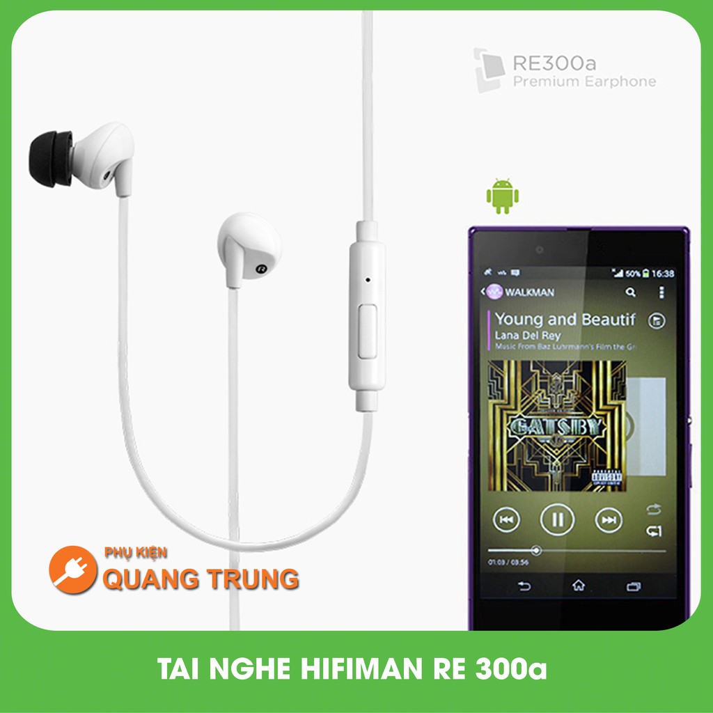 [Mã ELHACE giảm 4% đơn 300K] Tai nghe hifiman re300a-Âm thanh nổi,vang tặng kèm màng lọc