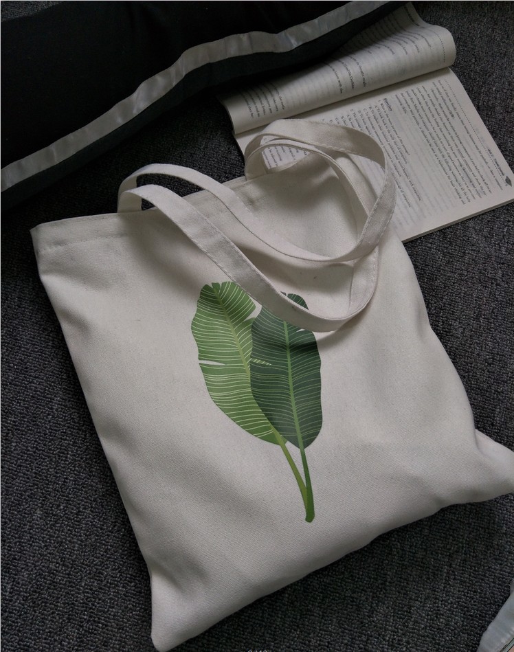 New Japan and South Korea one-shoulder canvas bag casual student hand bag bag simple and versatile ladies convenient green shopping bag trend