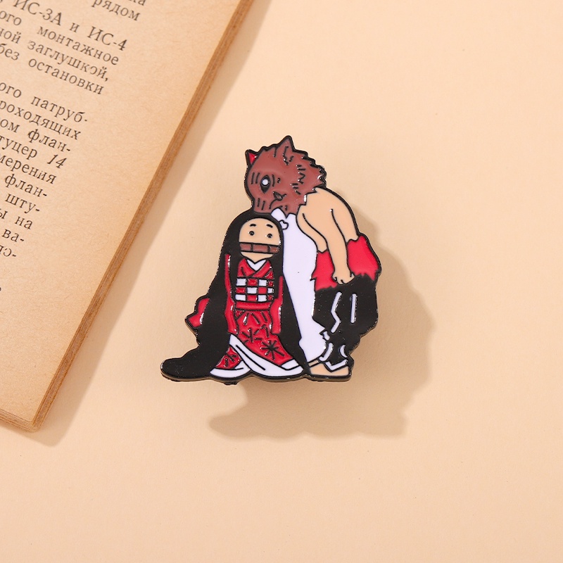 Huy Hiệu Cài Áo Hình Nhân Vật Anime Ghost Slayer