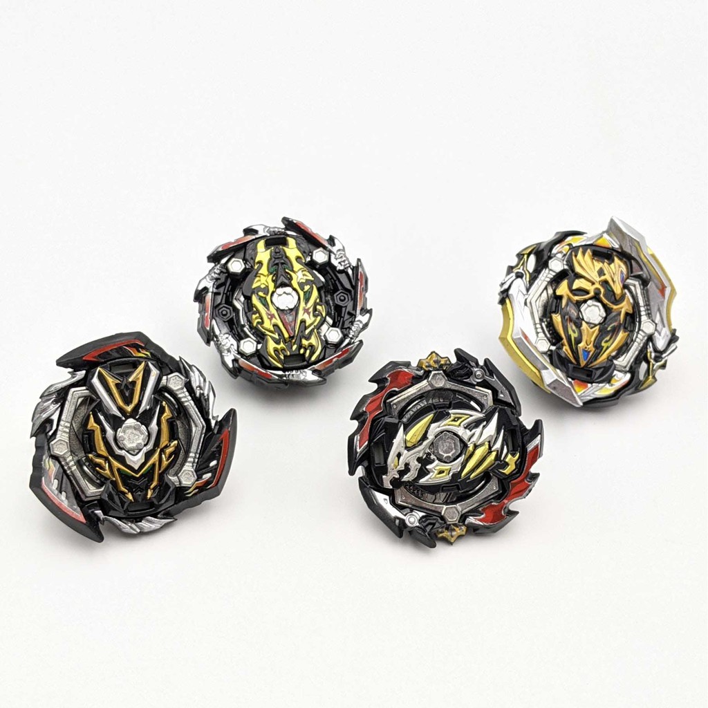 Bộ 4 Con quay BeyBlade + 2 Tay phóng + Sàn đấu - Con quay vòng xoay thần tốc