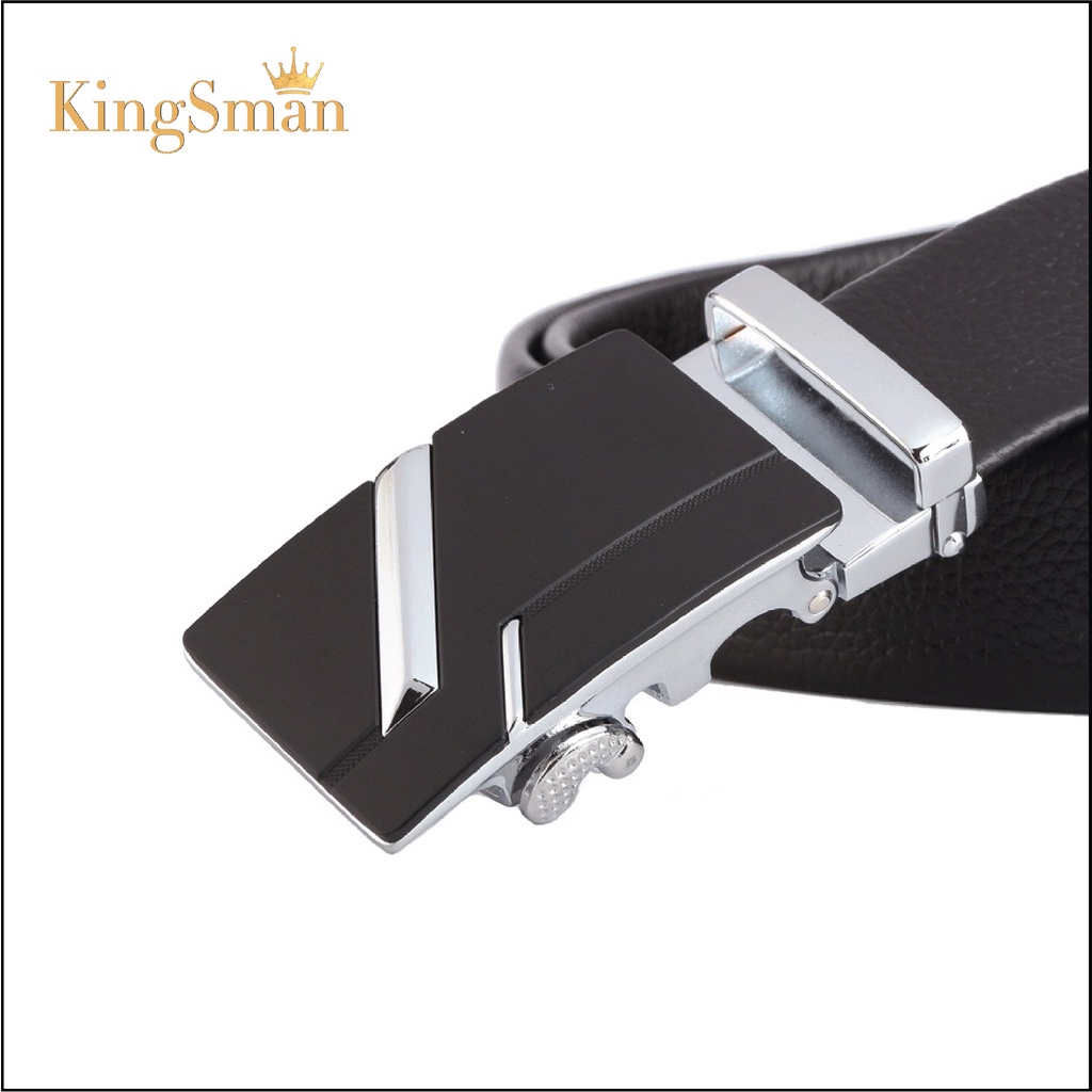 Thắt lưng da nam KINGSMAN-21 chất liệu da cao cấp khóa tự động - dây nịt nam kiểu dáng sang trọng - KINGSMAN