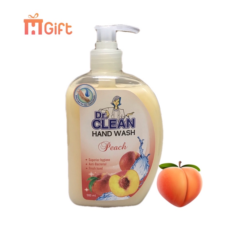 [ CHÍNH HÃNG] Nước rửa tay, nước rửa tay diệt khuẩn dưỡng da Dr.Clean 500ml,1lit