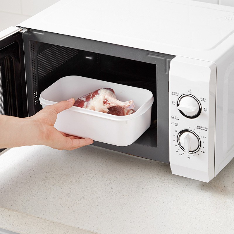 [Mới] Hộp Đựng Thức Ăn Có Nắp Đậy / Hộp Đựng Thức Ăn Giữ Nhiệt Nhiều Kích Thước Có Thể Hâm Nóng Trong Lò Vi Sóng / Hộp Cơm Di Động