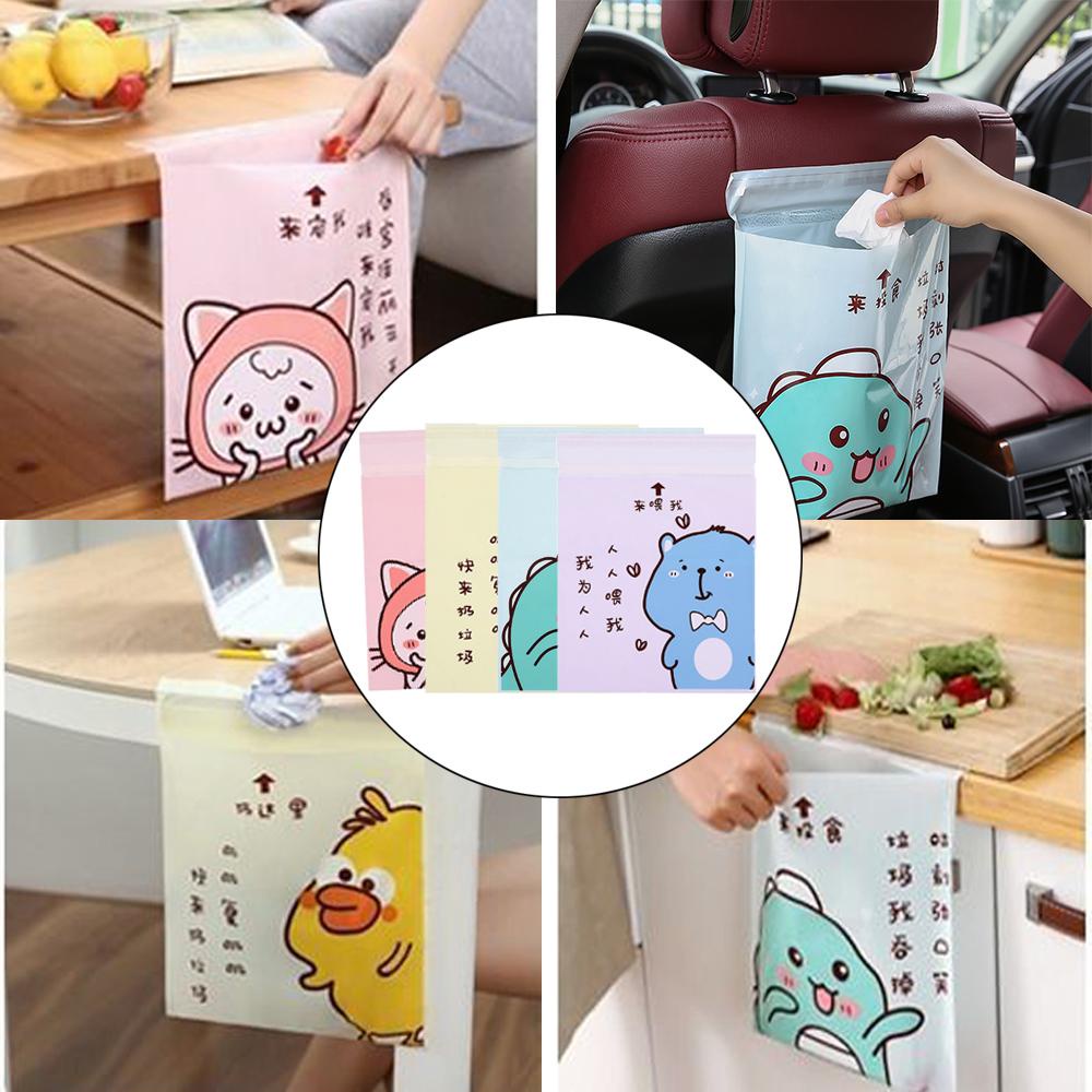 MYRONGVN Bộ 15 Giá Đỡ Túi Đựng Rác Tự Dính Tiện Dụng Cho Xe Hơi / Văn Phòng