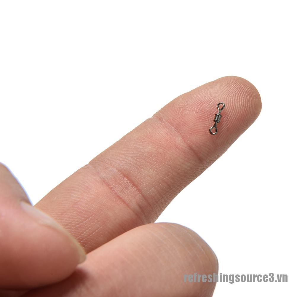 Túi 100 đầu nối câu cá dạng vòng kín xoay vòng bi chuyên dụng