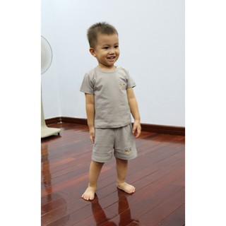 Bộ cộc tay cho bé từ 3M-24M (Ghi lacost)