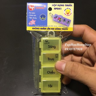 Hộp Đựng và Chia Thuốc 4 Ngăn