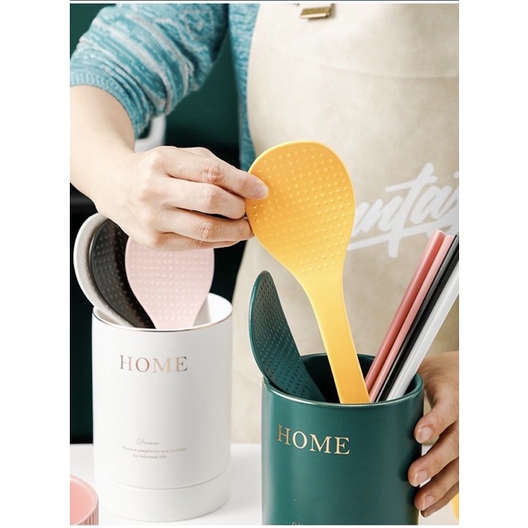 Muỗng sứ sắc màu, Thìa sứ thìa soup, Muôi canh sứ màu pastel