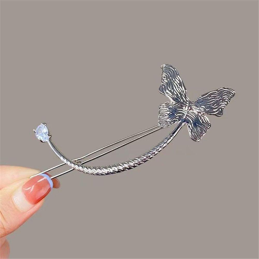 Bộ 2 Kẹp Tóc Bằng Kim Loại Kiểu Dáng Thanh Lịch