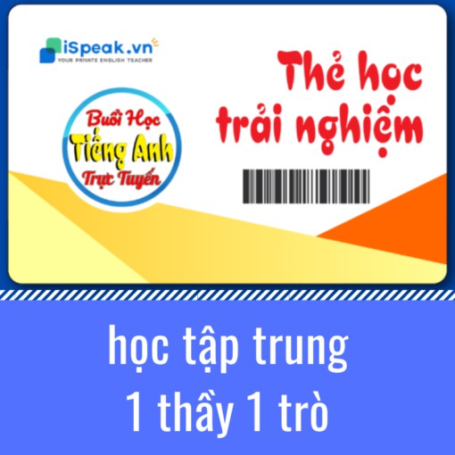 Thẻ Luyện Thi IELTS Speaking Với Giáo Viên Bản Ngữ