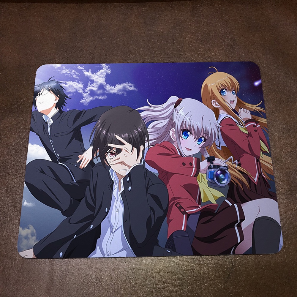 Lót chuột máy tính Anime Charlotte Wallpapers 1 Mousepad cao su êm ái. Nhận in theo yêu cầu