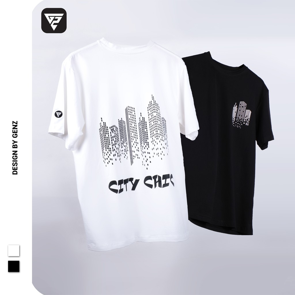 Áo thun tay lỡ GENZ phông Unisex nam nữ Cotton oversize form rộng City Chic GZT02 | BigBuy360 - bigbuy360.vn
