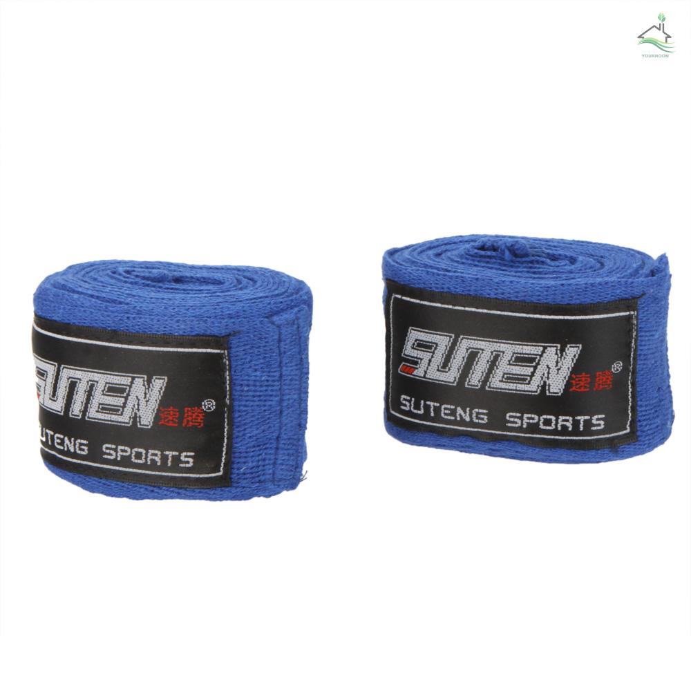 Cuộn 2 Cuộn Băng Quấn Tay 5cm Dài 2.5m 100% Cotton Hỗ Trợ Tập Boxing Muay Thai Mma Taekwondo