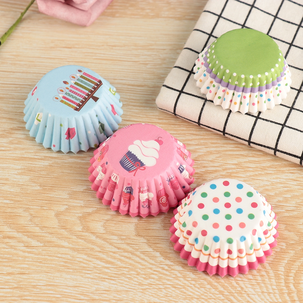 Set 100 Cốc Làm Bánh Cupcake / Muffin Cho Tiệc Cưới / Sinh Nhật
