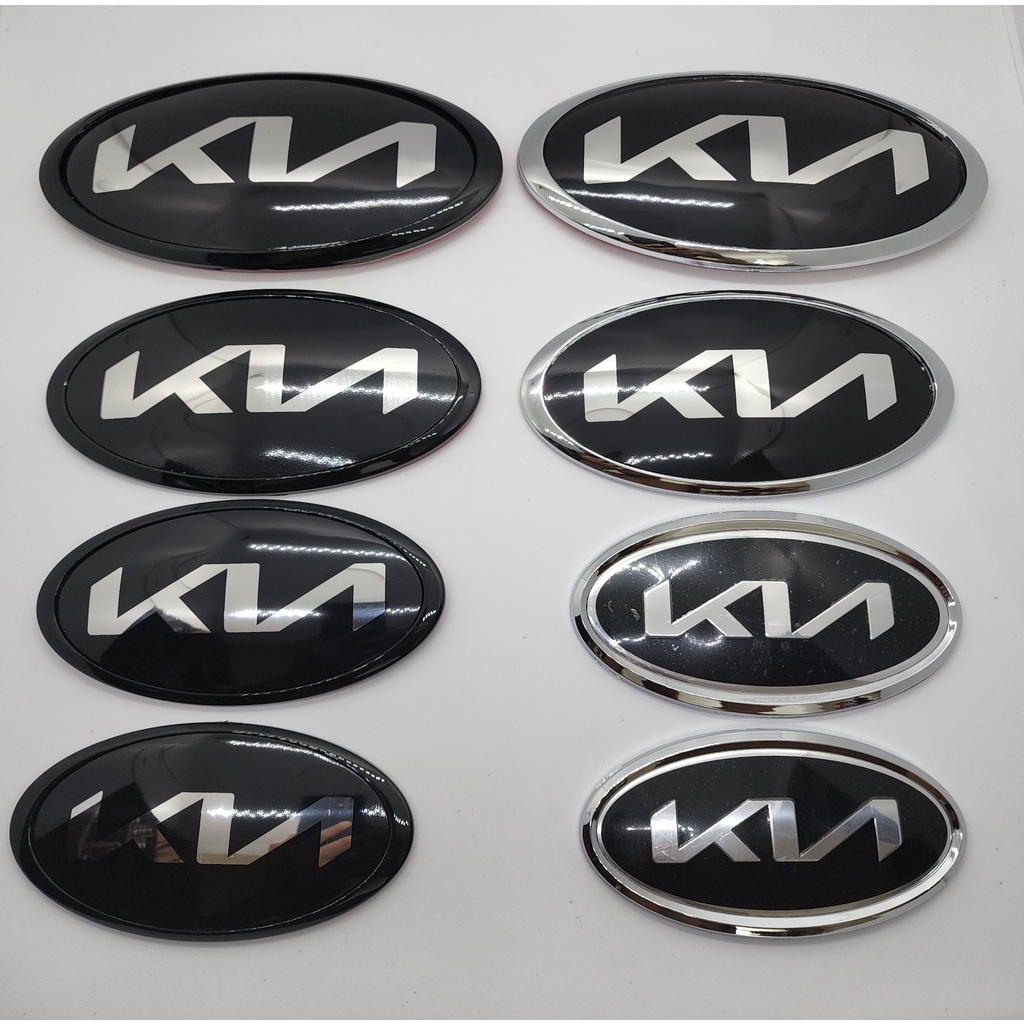 Bộ 2 Logo chính xe Kia Sedona/Carens/Morning