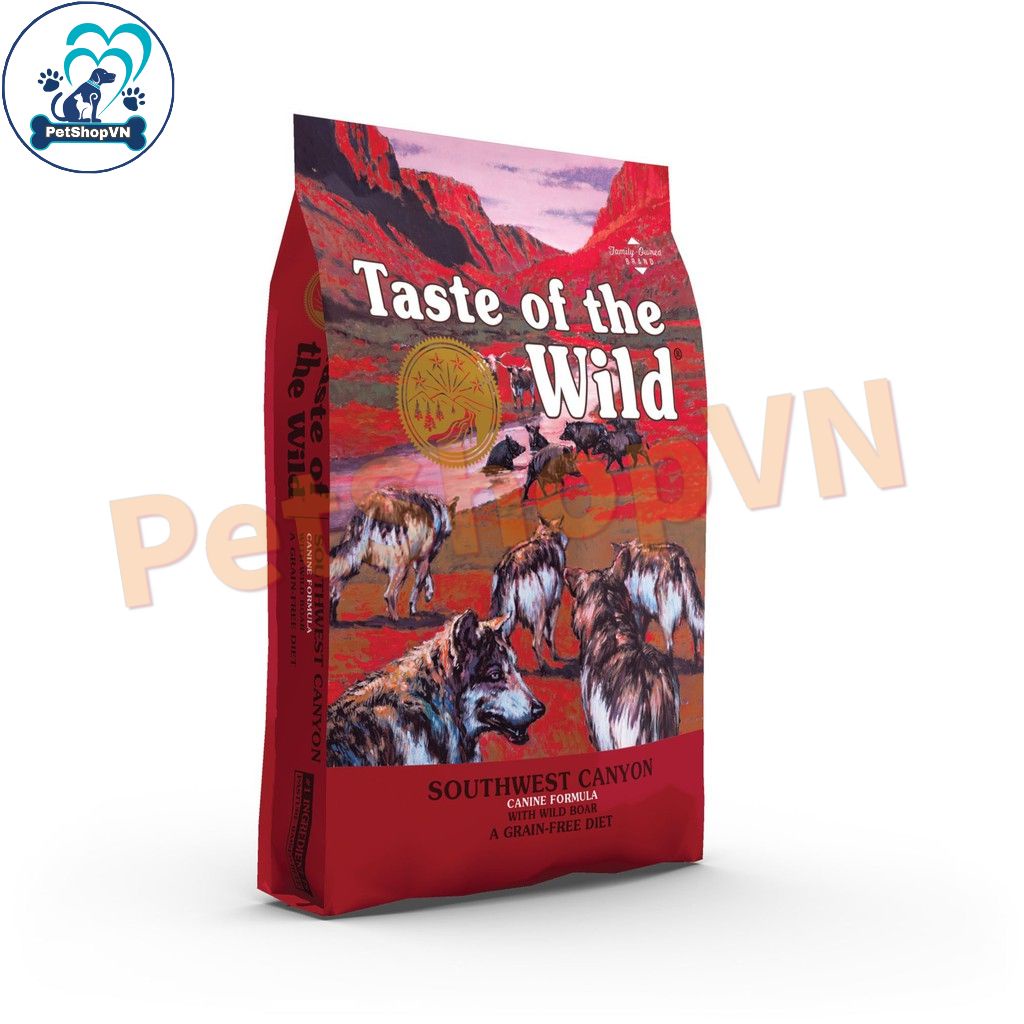 Thức Ăn Cho Chó Hạt TASTE OF THE WILD SOUTHWEST CANYON Túi 500G Vị Heo Rừng Nướng