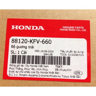 Gương , kính chiếu hậu HONDA . Wave 100 ( 1 bên )
