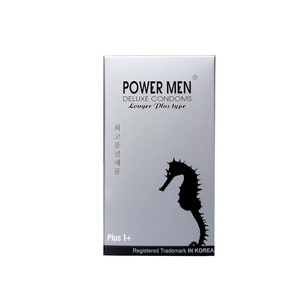 Bao cao su gân gai Power Men Longer Plus chính hãng kéo dài thời gian chống xuất tinh sớm tăng khoái cảm bcs co gan gai