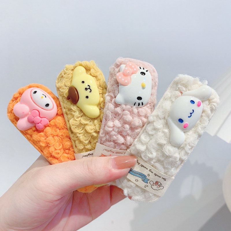 Kẹp tóc lông cừu hình động vật hoạt hình dễ thương