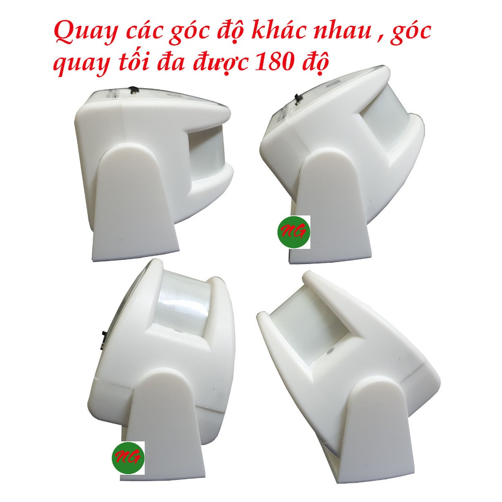 Chuông báo khách báo trộm độc lập DÙNG PIN hoặc qua adapter và cổng sạc 5V - cảm ứng hồng ngoại ATA 116