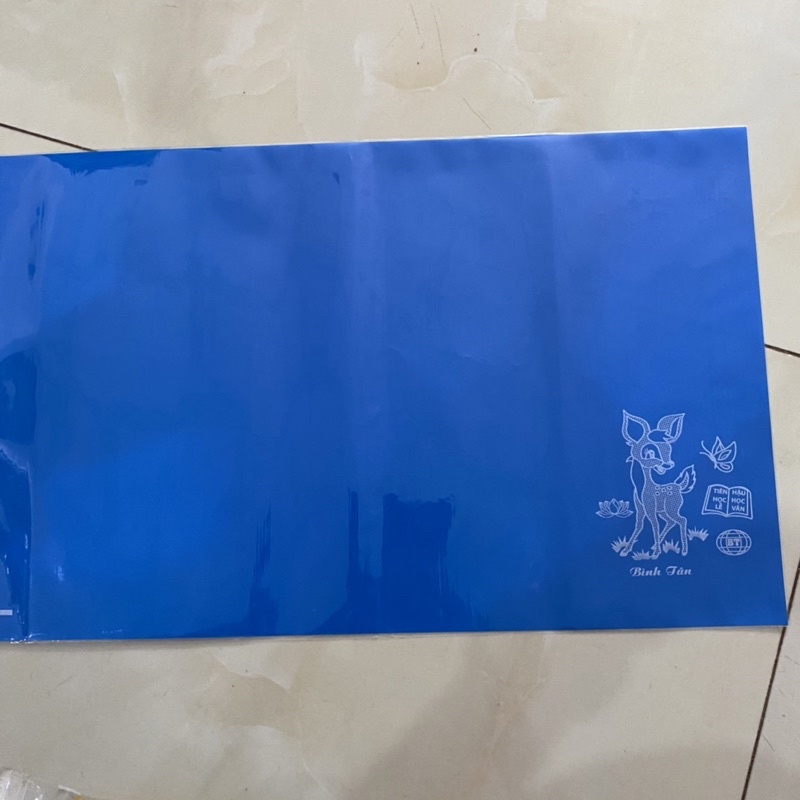 Bìa bao tập vở giấy màu học sinh 2in1