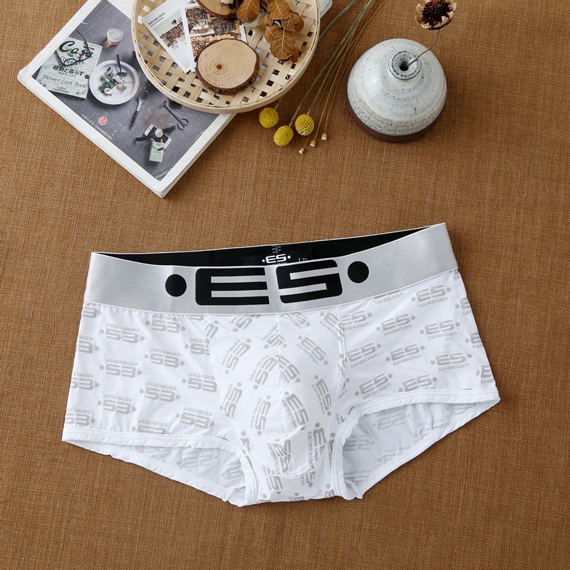 [free ship 50k + che tên đơn hàng] quần lót nam, quần lót boxer thun lạnh es nam giới (hình chụp tại shop)