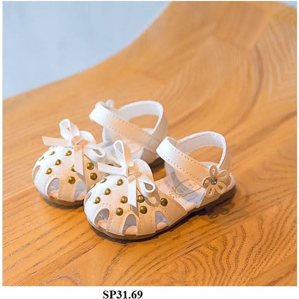 SP31 Dép Sandal cho bé gái - Dép rọ tập đi đế cao su mềm chống trơn trượt