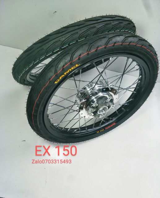 BÁNH CĂM EX 150 CĂM ĐÙM MẠ CRÔM NIỀN NHÔM BANZAI THÁI full VỎ CAMEI