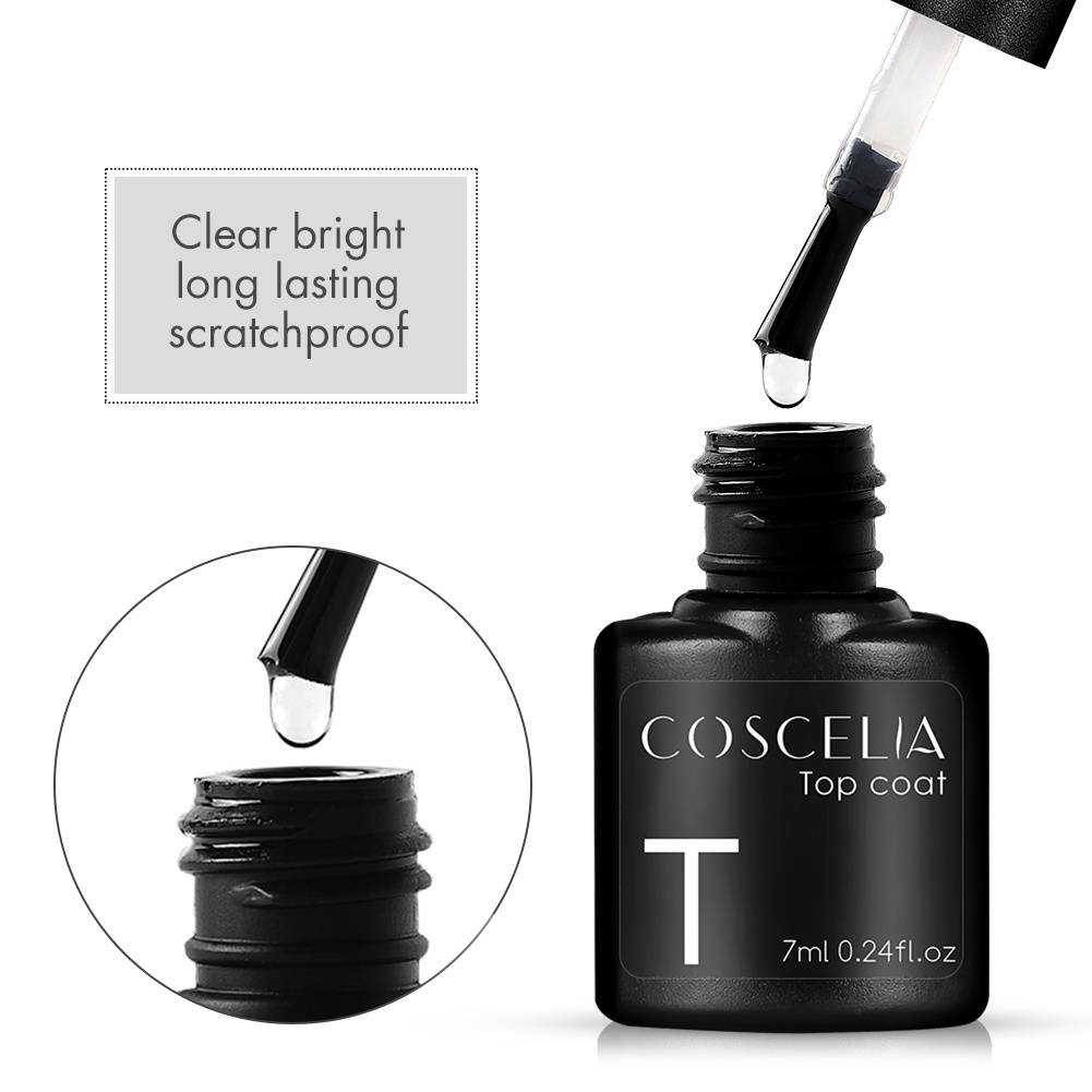 Sơn phủ/sơn nền Coscelia 7ml lâu phai màu trang trí móng nghệ thuật