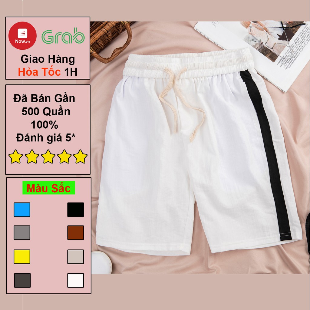 Quần short nam Edana Menswear cao cấp đũi lé kẻ sọc phong cách trẻ trung hiện đại cân nặng 45 -78kg