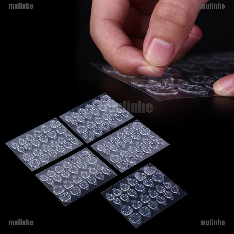 Mul❤ Set 5 Tờ / 24 Miếng Dán Móng Giả Hai Mặt