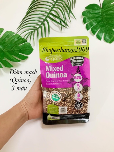 Hạt diêm mạch (Quinoa) 3 màu hữu cơ Organic 100gr | BigBuy360 - bigbuy360.vn