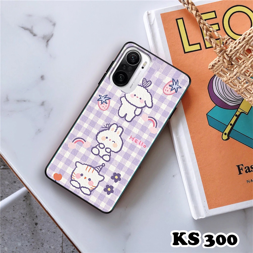 Ốp lưng Xiaomi Redmi K40 - Redmi K40 Gaming - Mi 11X - Ốp in hình gấu &amp; thỏ đang yêu - lưng nhám viền TPU cao cấp