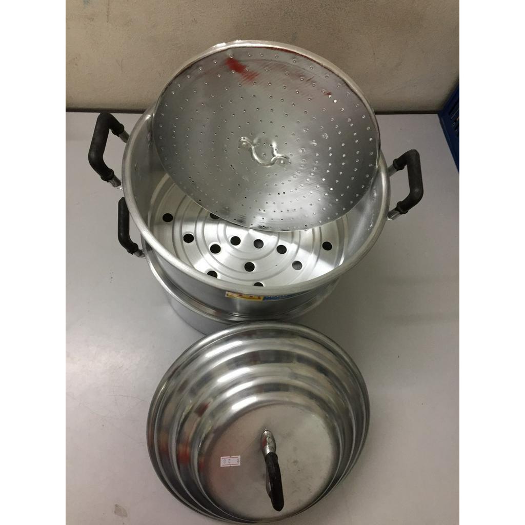 Chõ hấp xôi, đồ xôi nhôm Mạnh Hùng đủ size 20, 22,24,26,28,30,32, chõ nhôm, chõ hấp