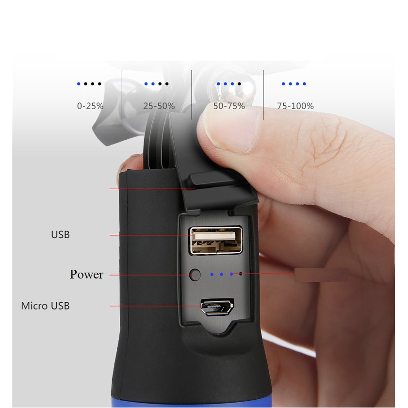 Sạc dự phòng gopro hãng kingma dung lượng cao 5200mah cho máy quay hành động gopro hero 5/6/7/8 | BigBuy360 - bigbuy360.vn