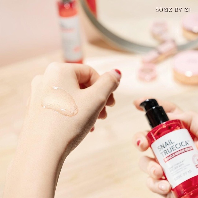 Serum 🌸 FREESHIP 🌸 Tinh Chất Ốc Sên Dưỡng Da Cấp Ẩm Mờ Thâm Mụn Mờ Sẹo Rõm Some By Mi Snail Trucica Miracle Repair 50ml