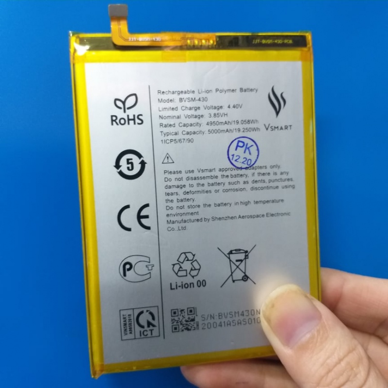 Pin Vsmart Joy 3 BVSM-430 Dung Lượng 5000 mAh Chính Hãng