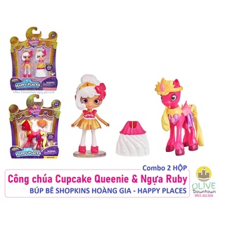 Bộ 2 HỘP 💛 Búp bê Công chúa và Ngựa kèm Phụ kiện - Đồ chơi VNXK SHOPKINS
