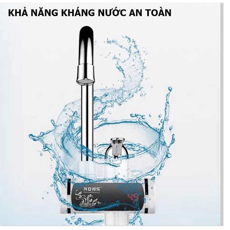 Vòi Nóng Lạnh Trực TiếpChống giậtlàm nóng trực tiếp tại vòi, tiết kiệm điện và nước, có Rơ-le chống giật an toàn.