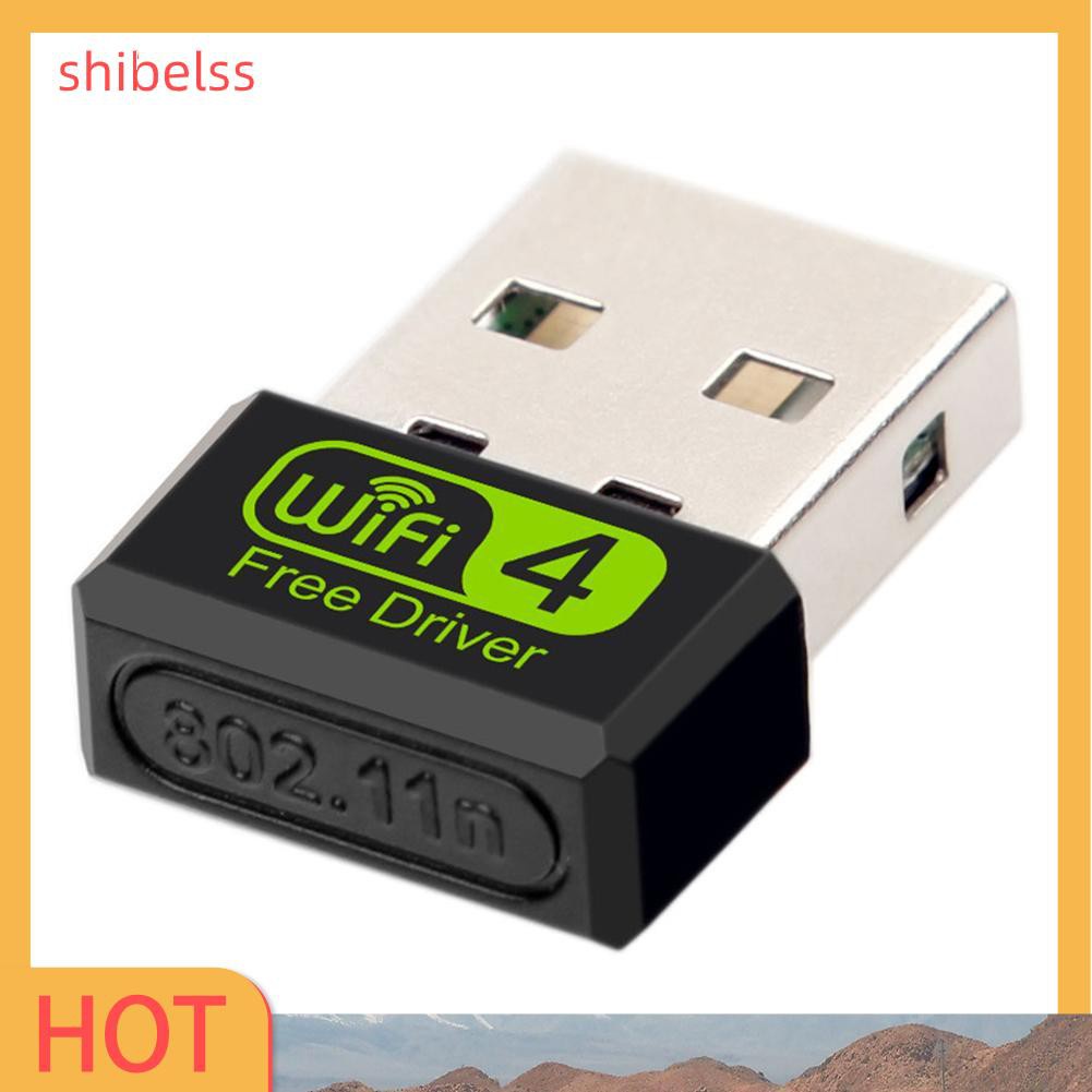 Shibelss 150Mbps Free Driver USB Wireless Adapter WiFi Receiver Dongle Network Card