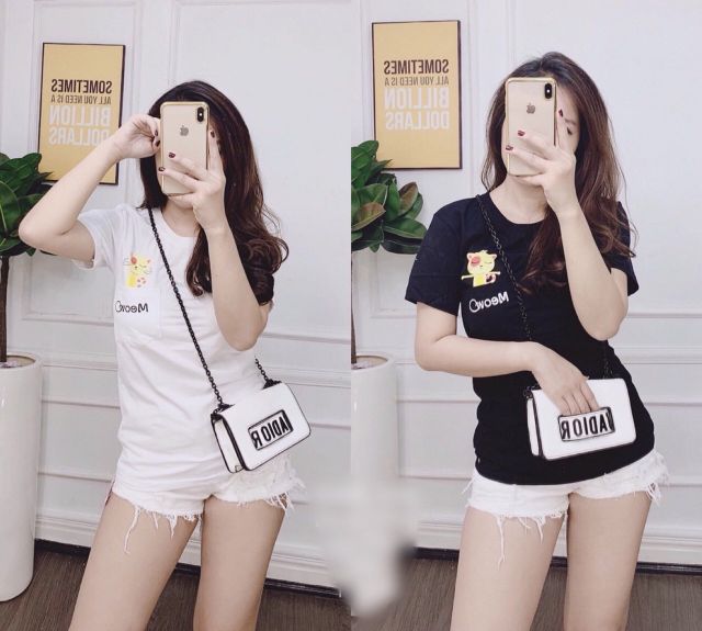 🐰🐱🐻Áo pull hình thú cưng túi ngực siêu cưng 🐰