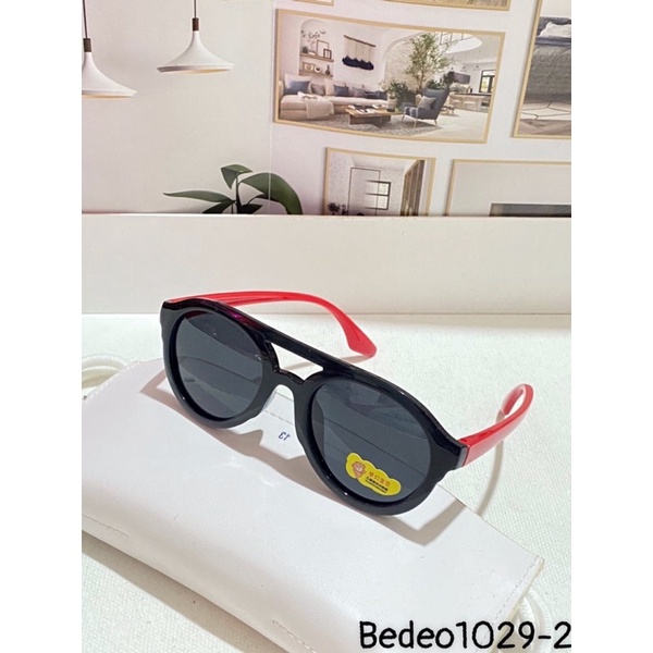 Kính mát cho bé nam nữ chống UV400, thiết kế mắt tròn dễ đeo, màu sắc thời trang