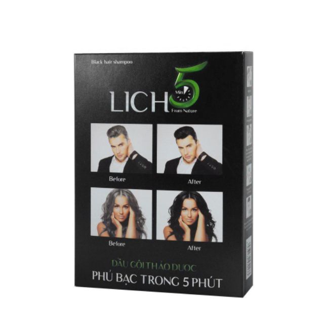 DẦU GỘI THẢO DƯỢC ĐEN TÓC LICH 5