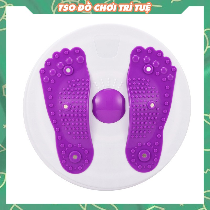 [Freeship] Đĩa xoay lắc tập eo 360 độ, bàn xoay tập cơ bụng  tại nhà và hạt cao su massage bàn chân cực tốt